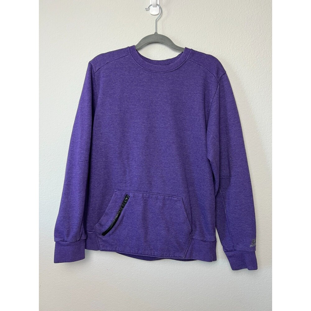 Russell Athletic Purple Heather Crewneck Sweatshirt Medium Mens Activewear